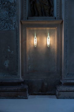 Pair of Model 1552 Wall Lamps by Max Ingrand for Fontana Arte, Italy, 1950s