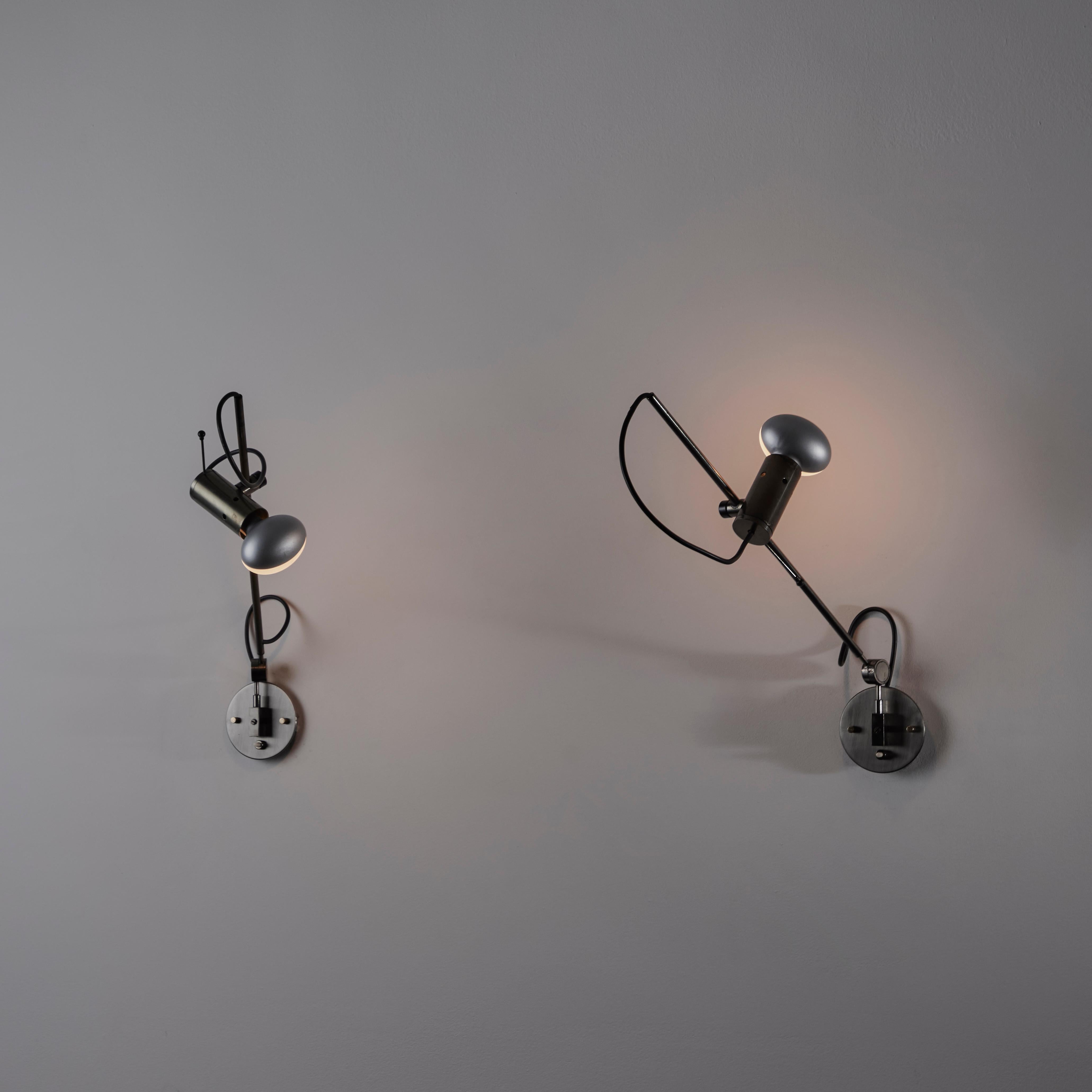 Pair of Model 194 Sconces by Tito Agnoli for Oluce 5