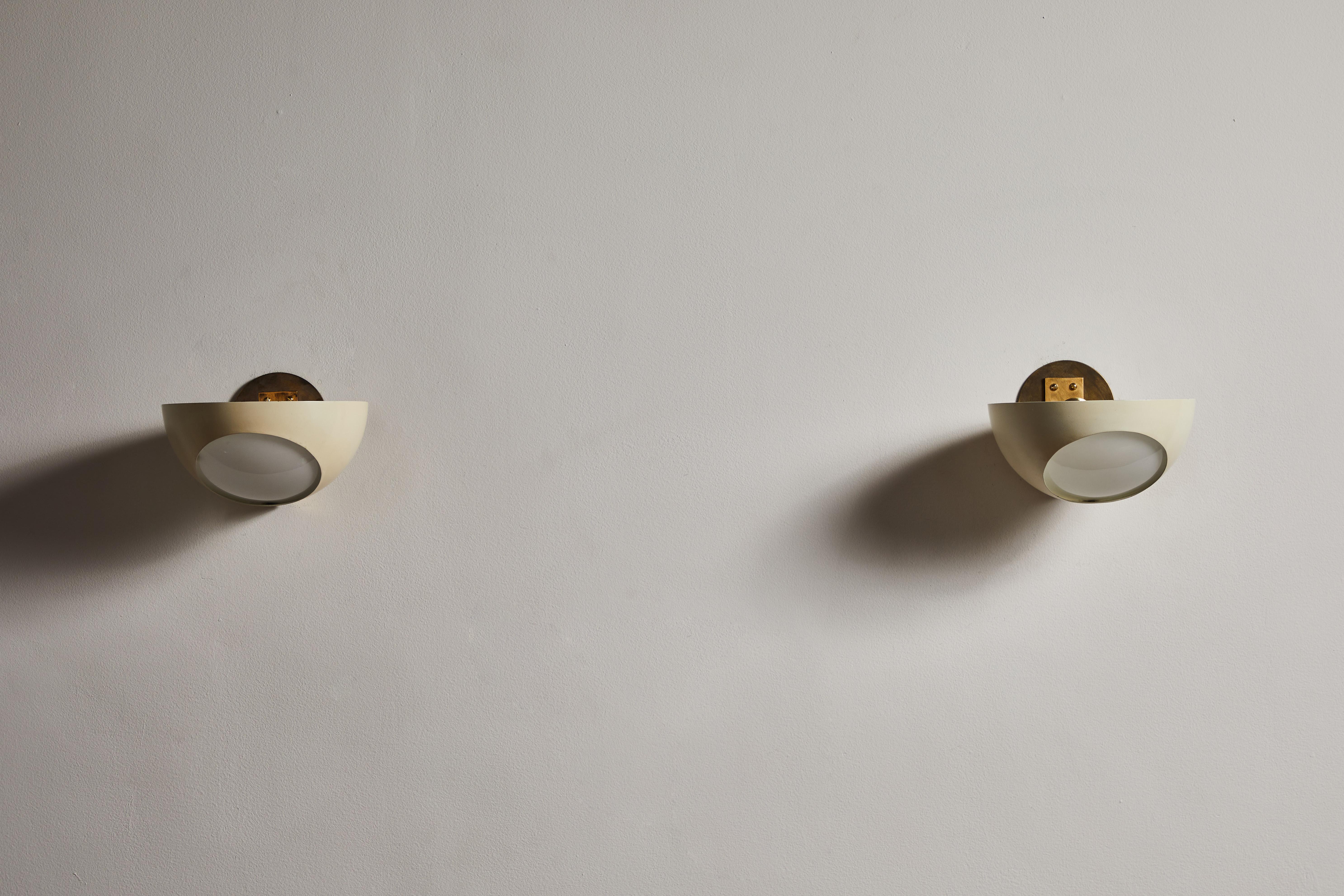 Mid-20th Century Pair of Model 1963 Sconces by Max Ingrand for Fontana Arte