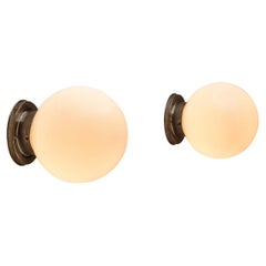 Pair of Model "2009" Wall Lights by Paavo Tynell for Taito, Finland 1930s