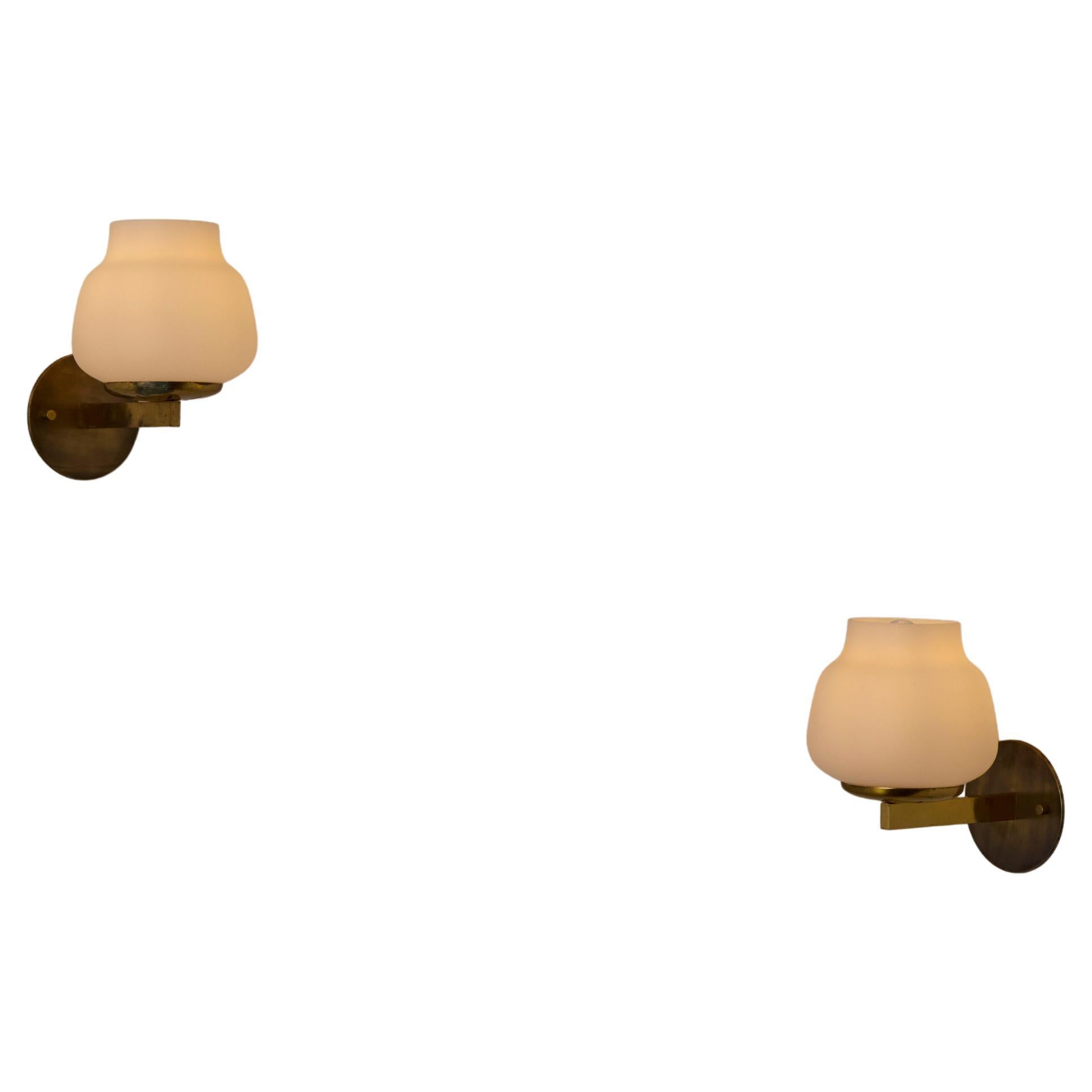 Pair of model 2078 Sconces by Pierre Disderot en venta