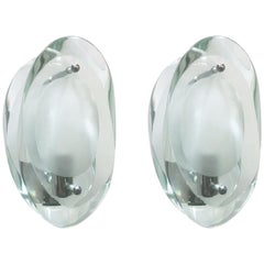 Pair of Model 2093 Sconces by Max Ingrand for Fontana Arte
