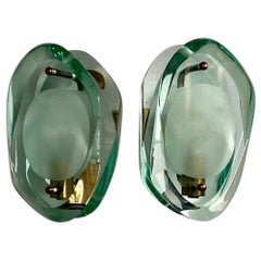 Pair of Model 2093 Sconces by Max Ingrand for Fontana Arte