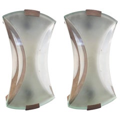 Pair of Model 2225 Sconces by Max Ingrand for Fontana Arte