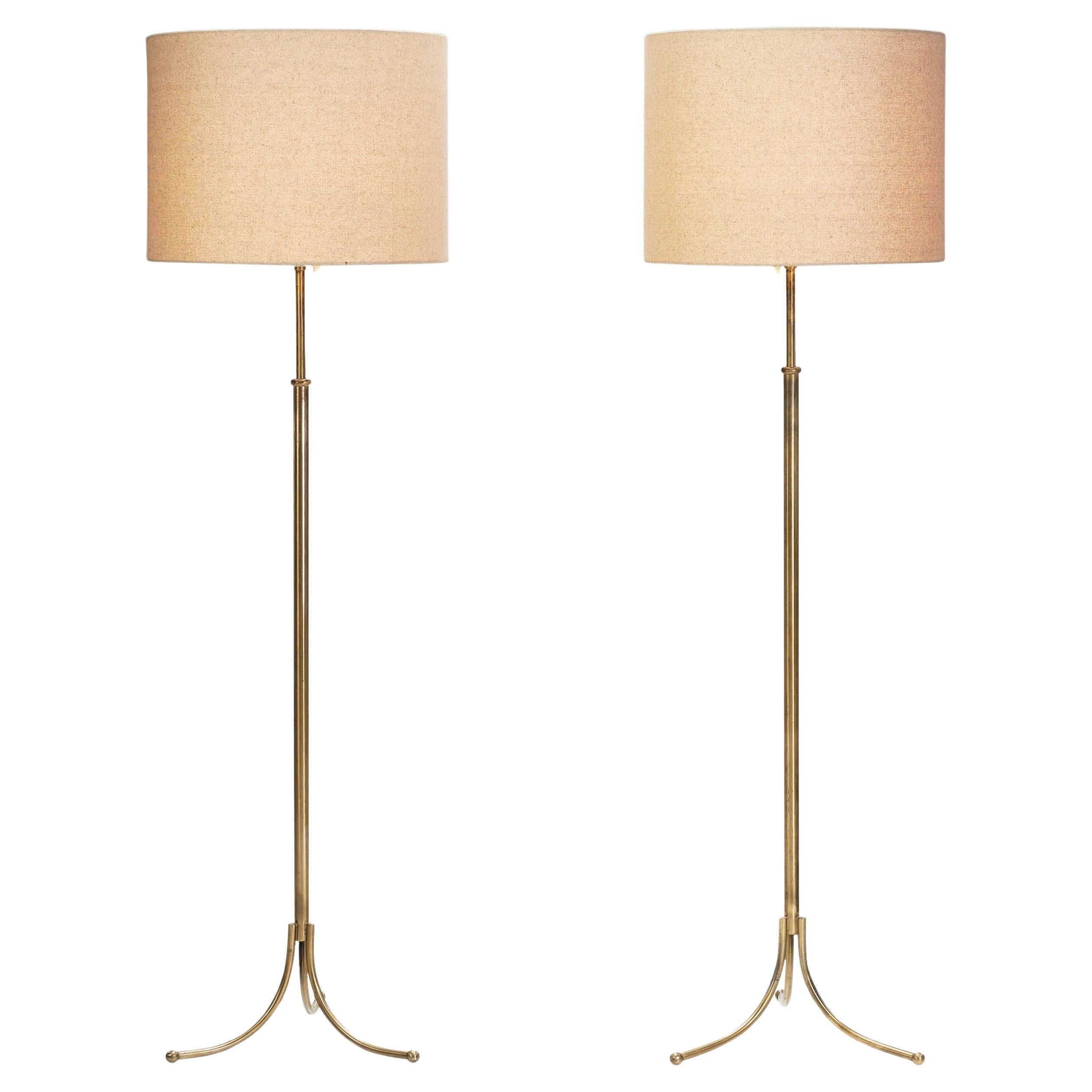 Pair of Model "2326" Adjustable Floor Lamps by Josef Frank, Sweden 1930s