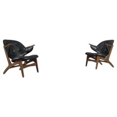 Pair of Model 33 Easy Chairs by Carl Edward Matthes, 1950s
