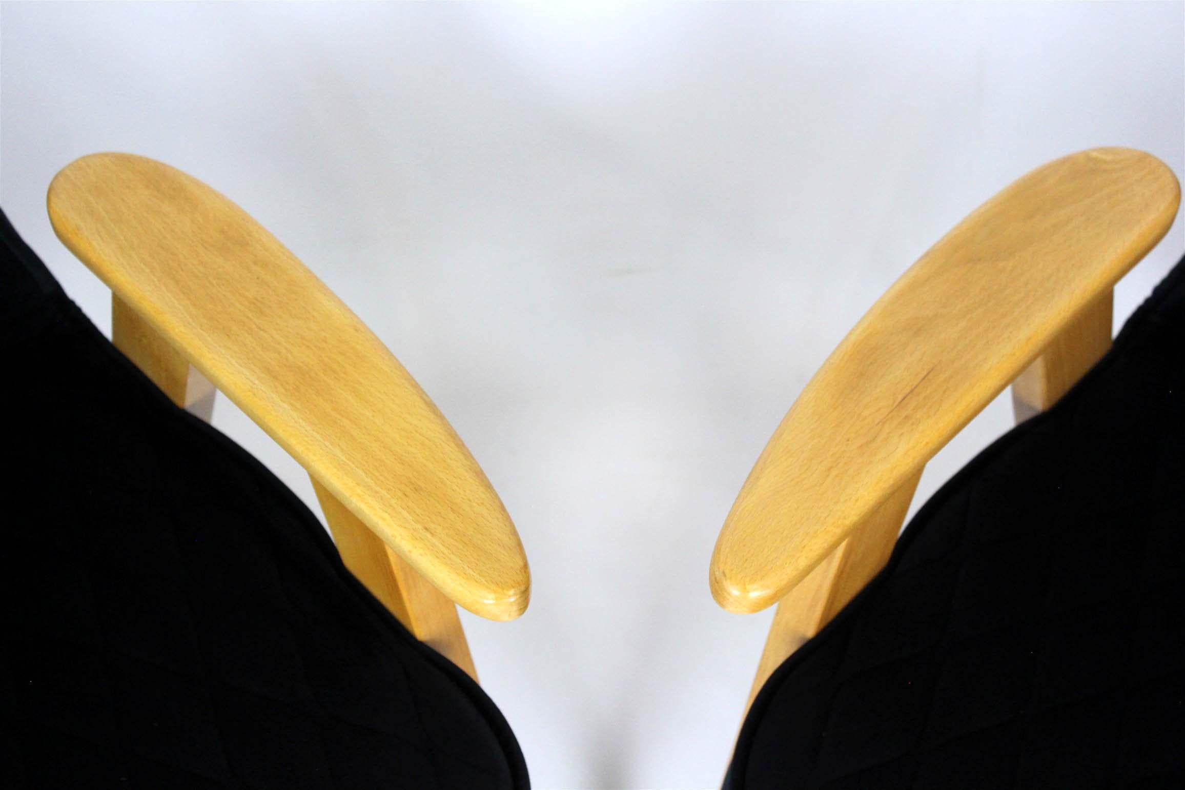 Pair of Model 366 Armchairs by Józef Chierowski, Restored, Poland, 1960s For Sale 8