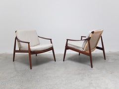 Pair of 'Model 400' Easy Chairs by Hartmut Lohmeyer for Wilkhahn, 1956