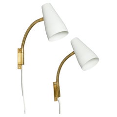 Paar Wandleuchten Modell 50-056, Lisa Johansson-Pape, Stockmann-Orno, 1960er Jahre