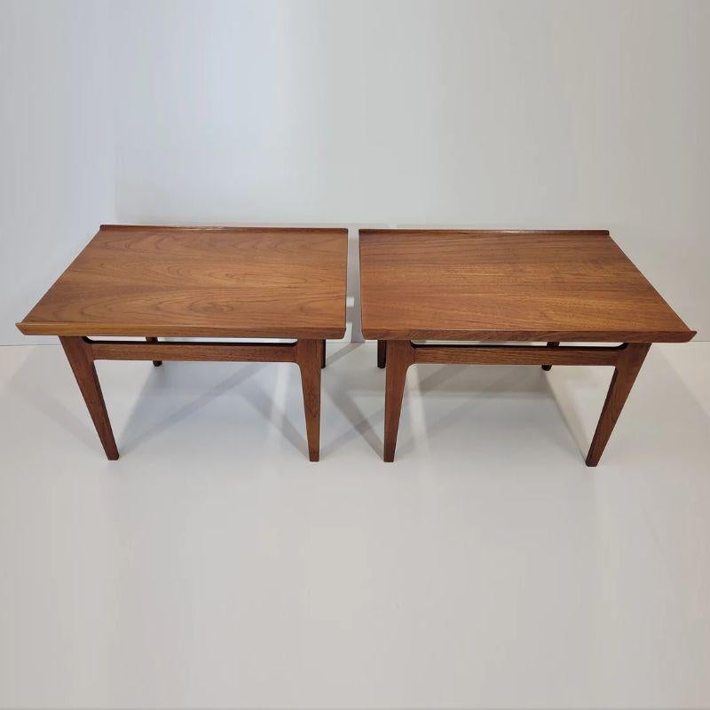 Finn Juhl for for France & Søn, coffee tables from the series ‘500’, teak, Denmark, design 1958 This solid teak coffee table was part of the ‘500’ series that included a square and a rectangular side table with the common feature of a raised lip