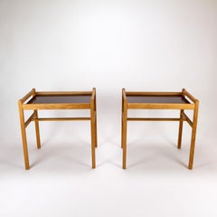 Pair of Model 5372 Oak Side Tables by Børge Mogensen, Denmark, 1950s