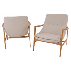 Coppia di poltrone Model 600 disegnate da Torbjørn Bekken per Dokka Møbler, anni '60