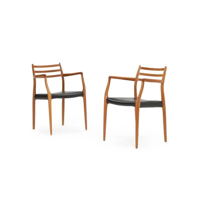 Mid-Century Modern Pair of Model 62 Armchairs by Niels Otto Møller, c.1960s