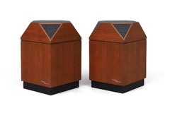 Pair of Model 6361 Teak Speakers by Luxor Brilliant