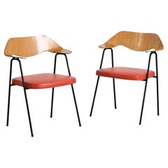 Pair of model 675 armchairs by Robin and Lucienne Day, Airborne, France, 1950s