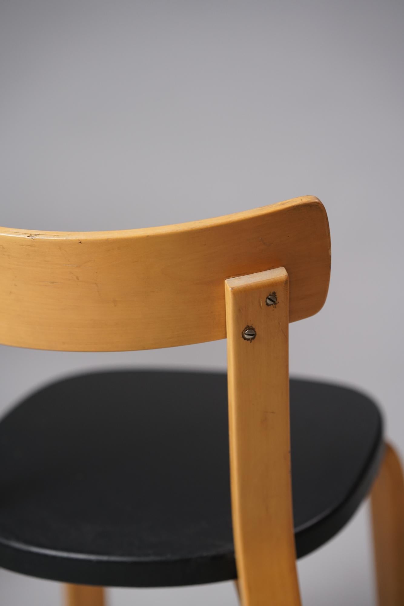 Lacquered Pair of Model 69 Chairs, Alvar Aalto, Artek, 1960s