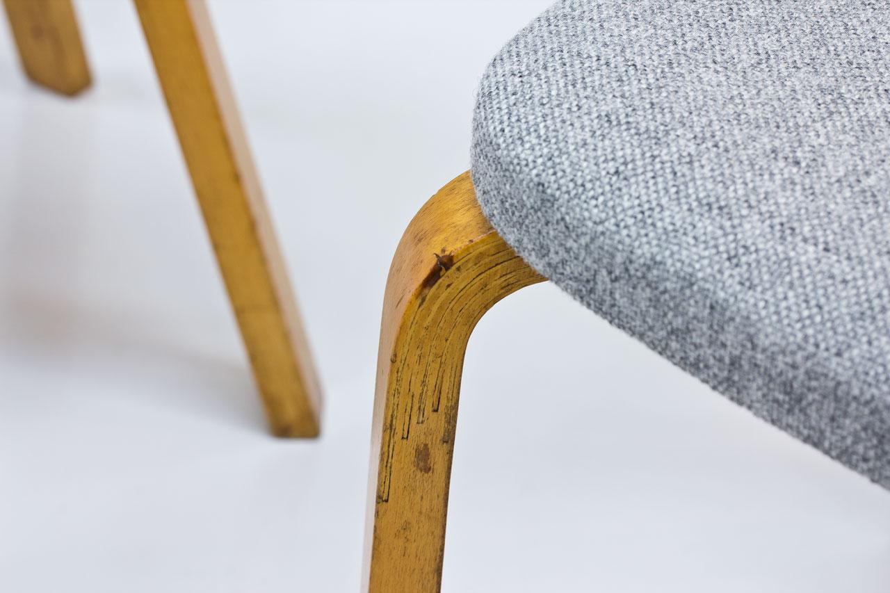 Birch Pair of Model 69 Chairs by Alvar Aalto