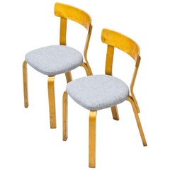 Pair of Model 69 Chairs by Alvar Aalto