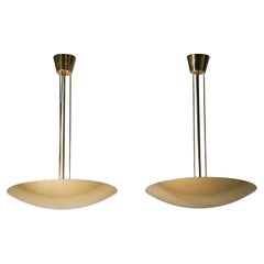Paire de pendentifs en laiton modèle 7026, J.T. Kalmar, Autriche, années 1970/1980