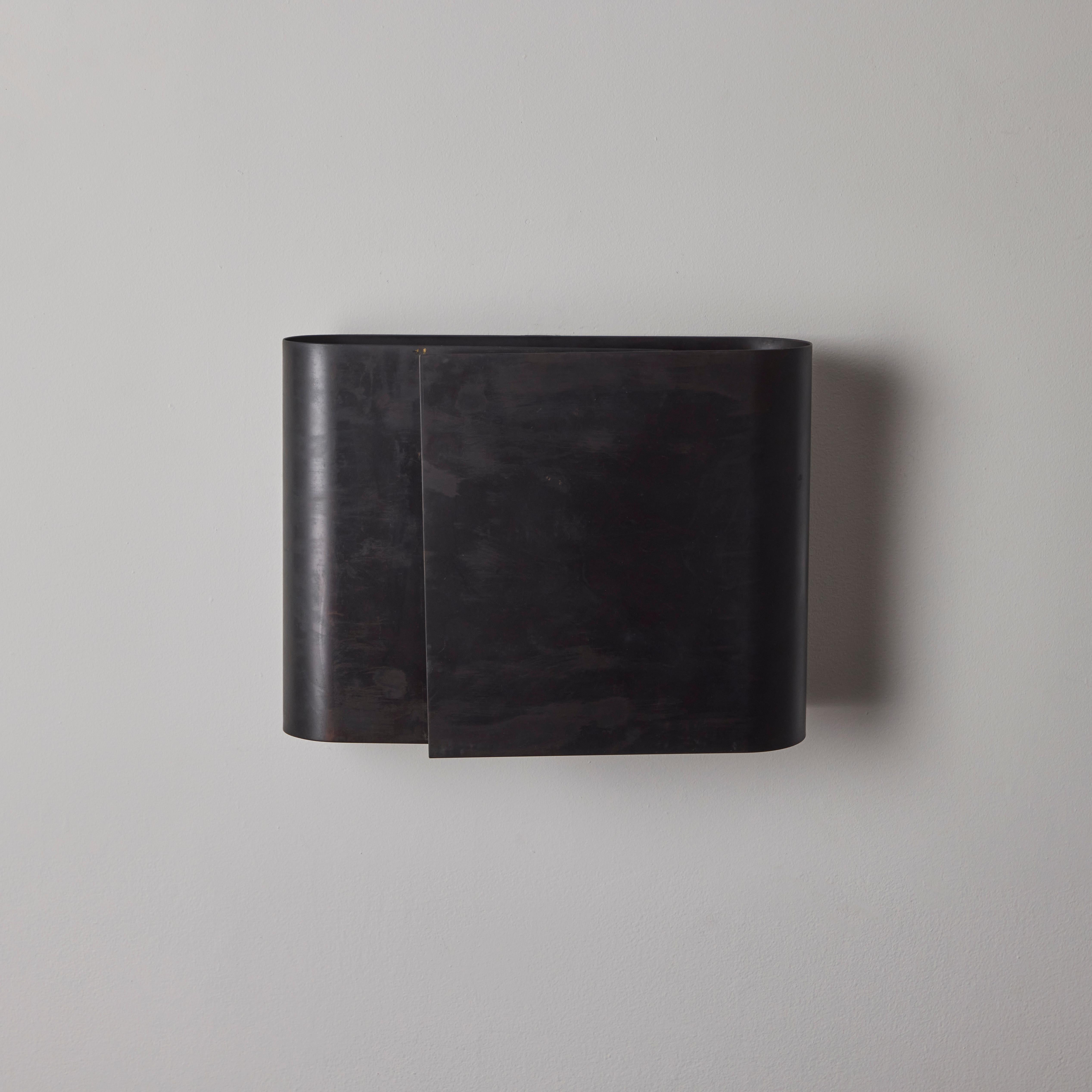 Patinated Pair of Model 7253  'Electric' Sconces by Carl Auböck