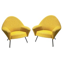 Pair of model 770 armchairs by Joseph-André Motte Ed. Steiner, France circa 1958