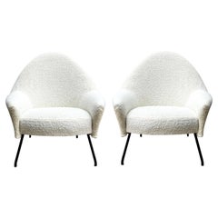 Pair of model 770 armchairs by Joseph-André Motte Ed. Steiner, France circa 1958