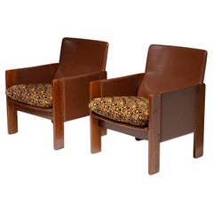 Pair of Model "917" Lounge Chairs by Tobia Scarpa for Cassina, Italy, 1960s