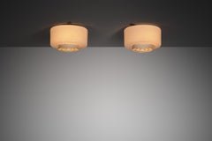 Pair of Model "A2-7" Ceiling Lights by Paavo Tynell for Idman, Finland 1960s