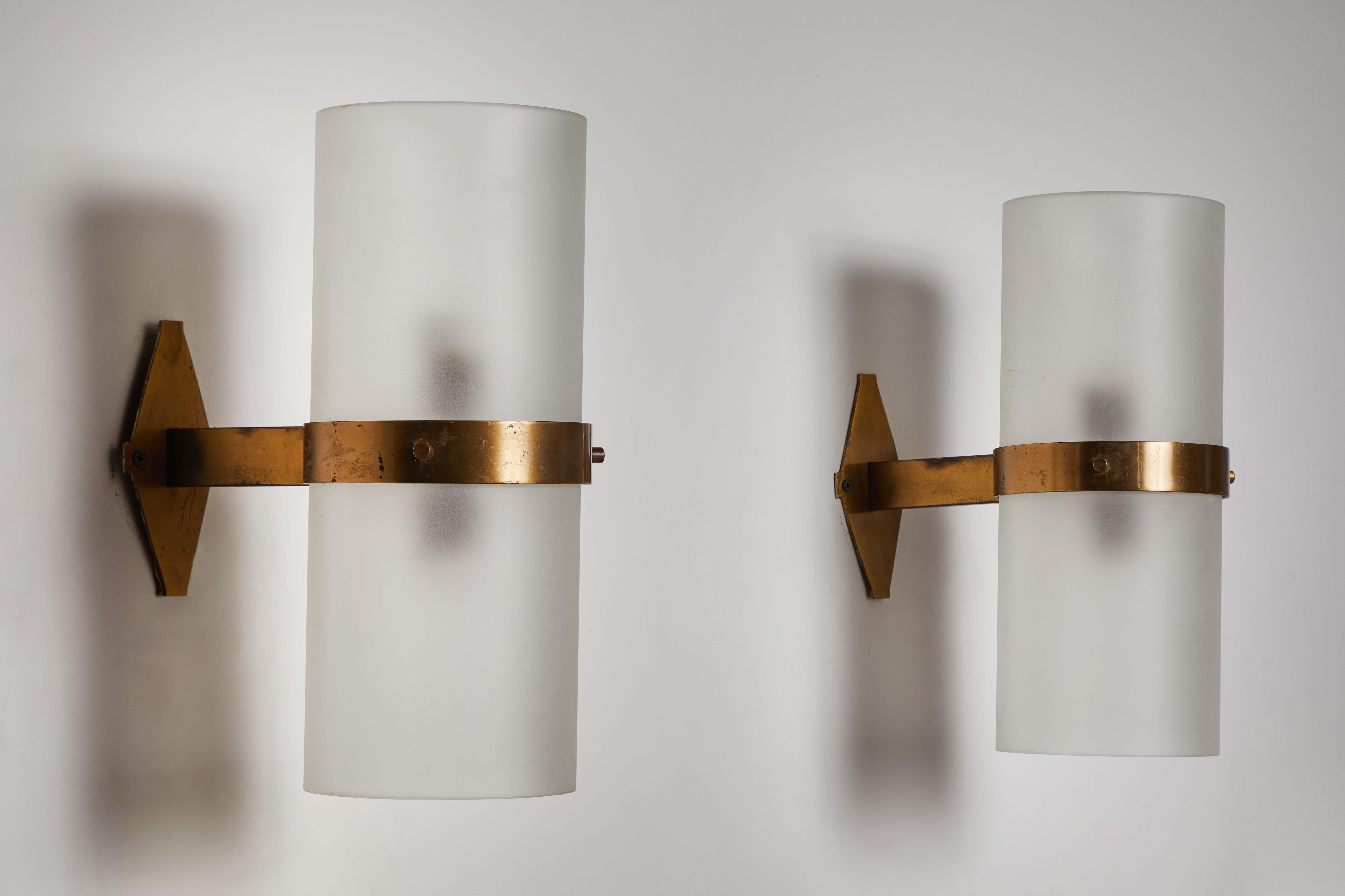 Mid-Century Modern Pair of Model B324 Sconces by Candle