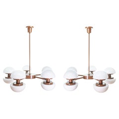 Pair of Model Bau Ceiling Lamps, Klaus Michalik, Orno, 1960s