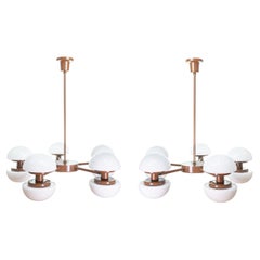 Pair of Model Bau Ceiling Lamps, Klaus Michalik, Orno, 1960s