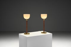 Pair of Model "E1251" Table Lamps by Cebe, Sweden ca 1950s
