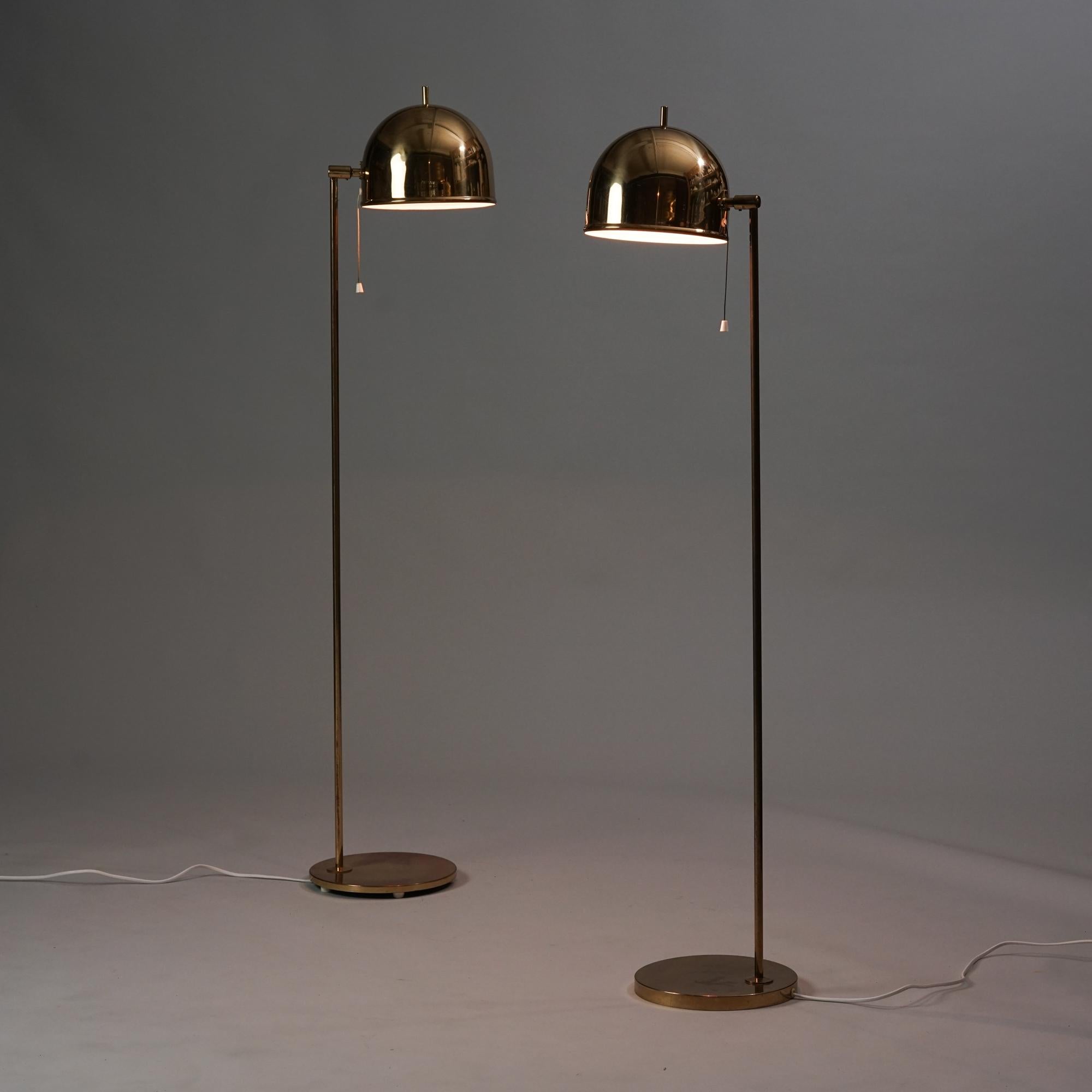 Mid-19th Century Pair of Model G-075 Floor Lamps, Eje Ahlgren, Bergboms, 1960/1970s For Sale