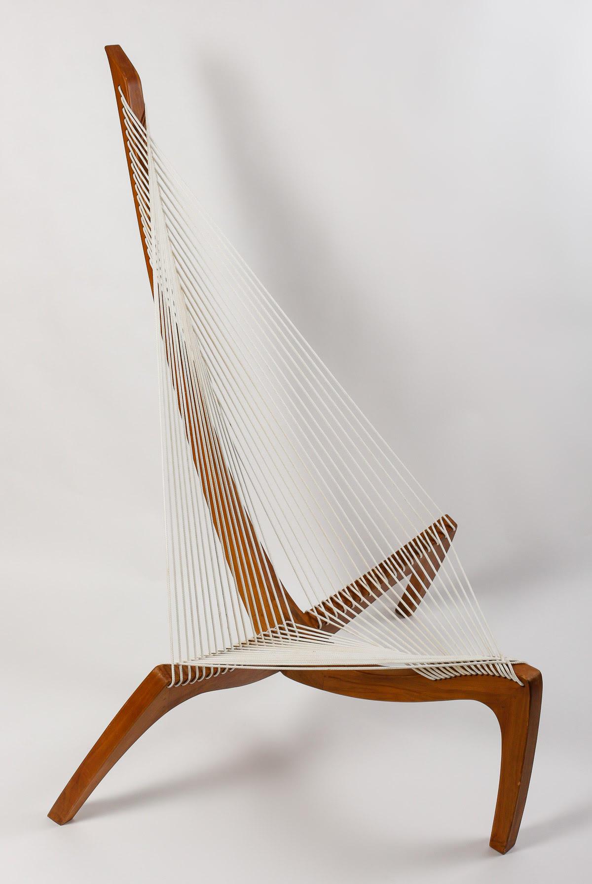 Pair of Model Harpe armchairs by Jørgen Høvelskov, 20th century.

Pair of armchairs, Model Harpe by Jørgen Høvelskov, Denmark, 20th century.    
h: 136cm , w: 84cm, d: 110cm