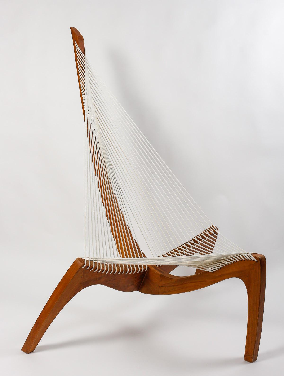 Pair of Model Harpe armchairs by Jørgen Høvelskov, 20th century. In Good Condition In Saint-Ouen, FR