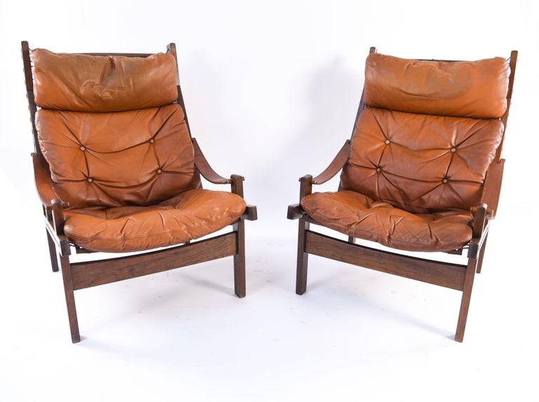 Pair of Model Hunter Lounge Chairs by Torbjørn Afdal for Bruksbo