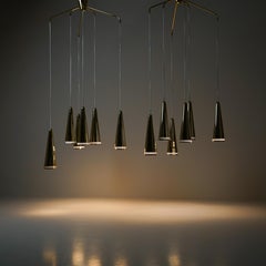 Pair of Model K2-48/6 Scandinavian Modern Pendants, Mauri Almari, Idman Oy, 1950