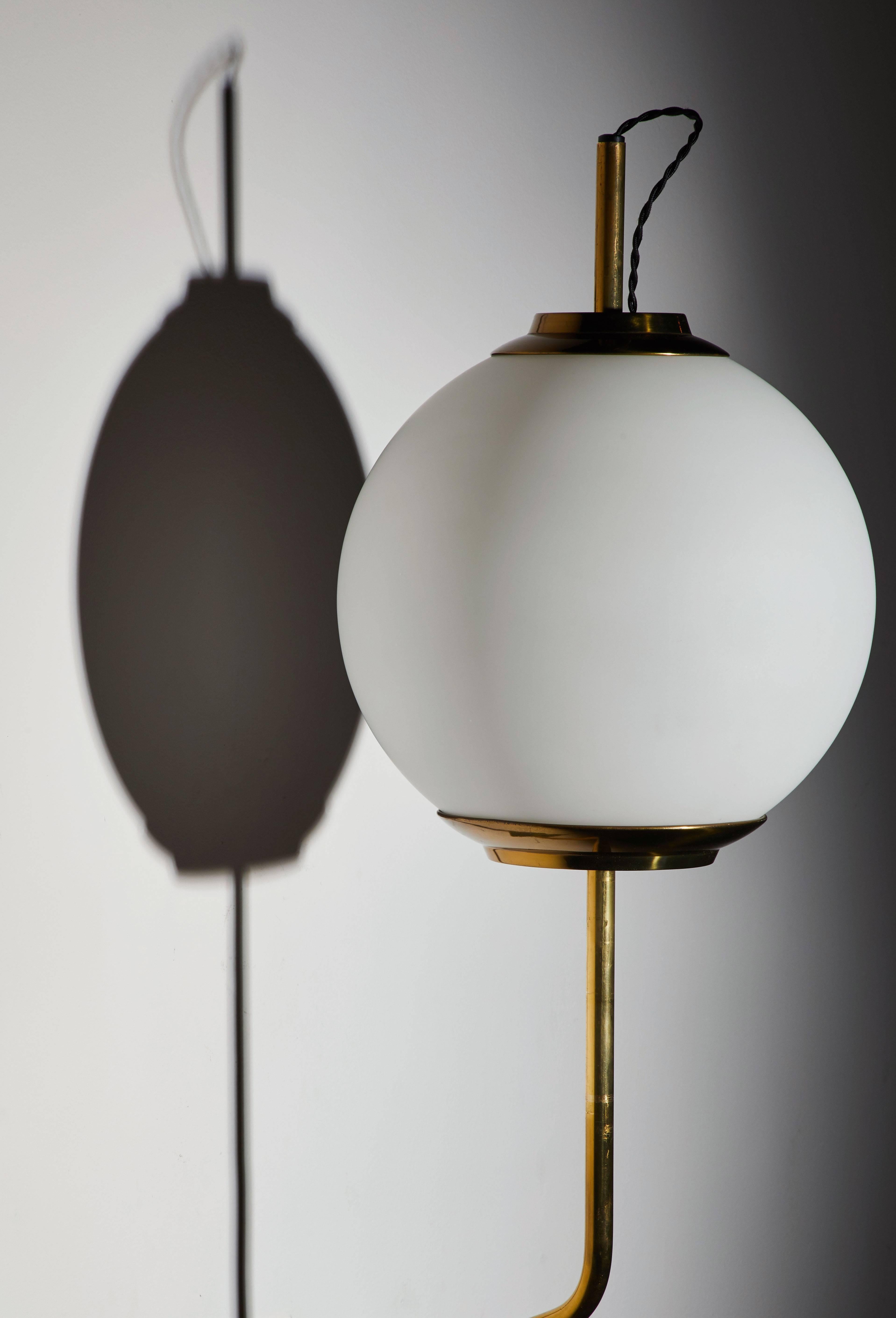 Pair of Model Lp11 Pallone Wall Lights by Luigi Caccia Dominioni for Azucena 1