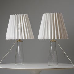 Pair of Model M15 Glass Table Lamps, Maire Gullichsen, Artek, 1960s