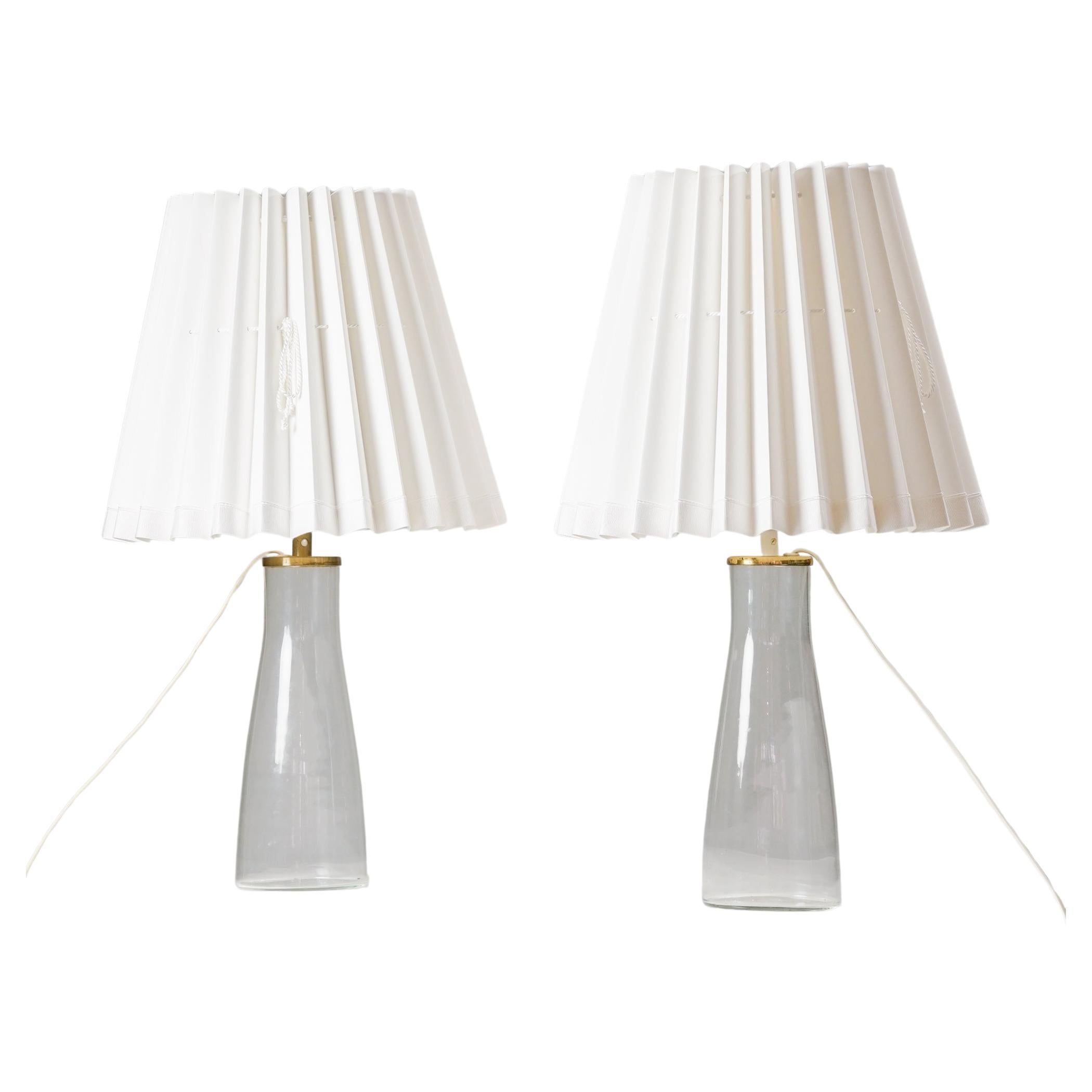 Pair of Model M15 Glass Table Lamps, Maire Gullichsen, Artek, 1960s For Sale
