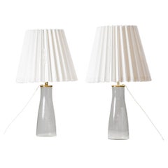 Pair of Model M15 Glass Table Lamps, Maire Gullichsen, Artek, 1960s