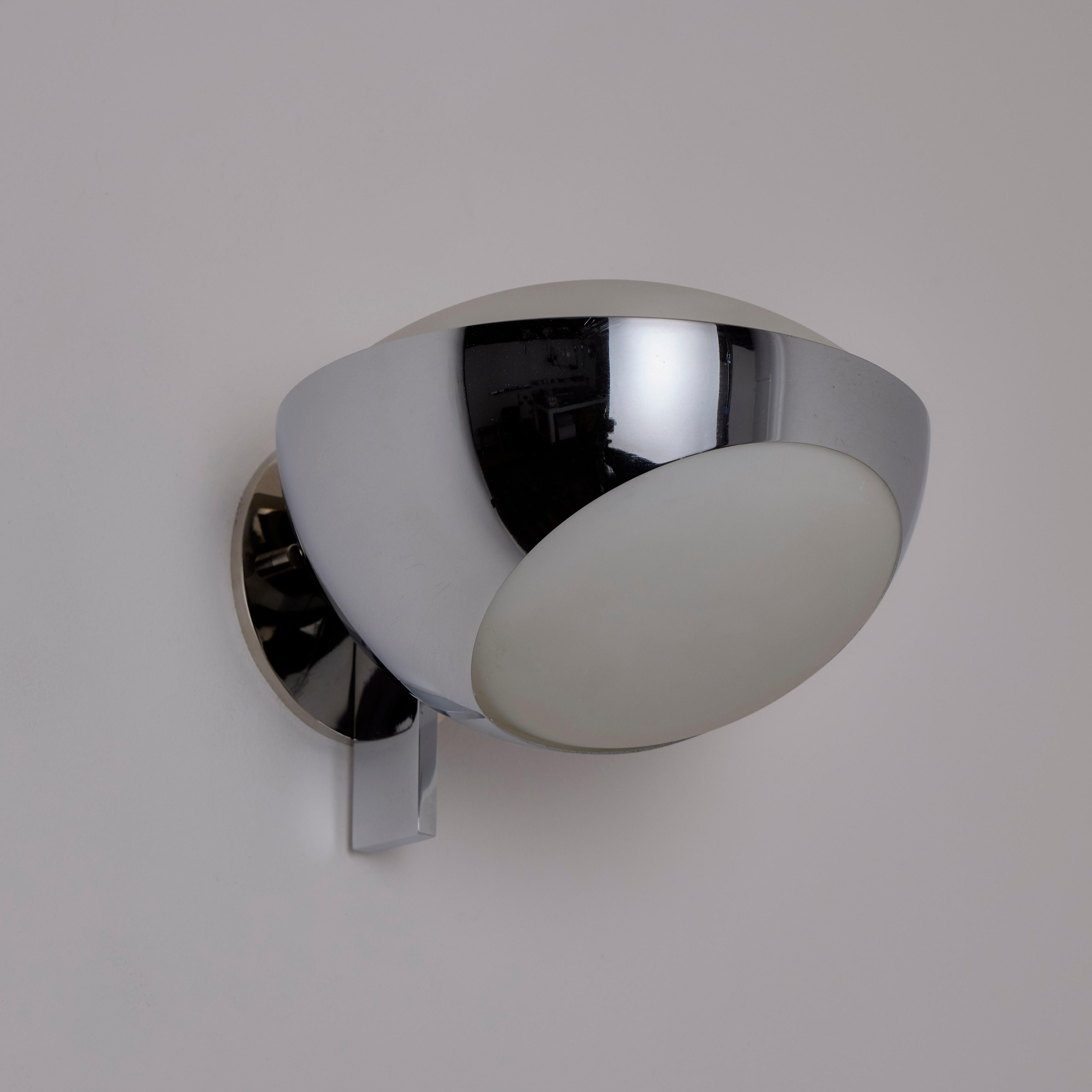 Paar Model No. 1963 Wandleuchter von Max Ingrand für Fontanta Arte im Angebot 4