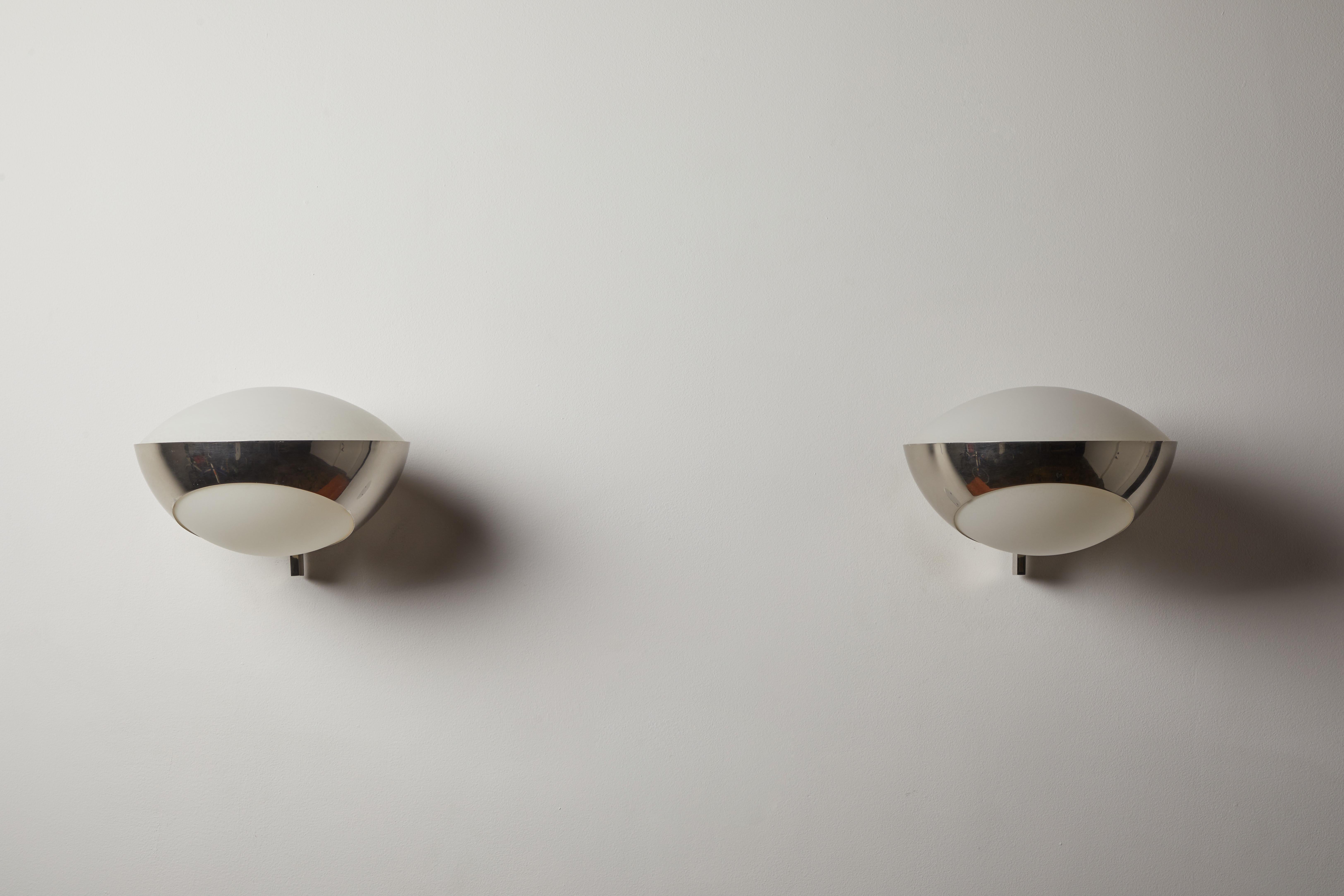 Mid-Century Modern Pair of Model No. 1963 Sconces by Max Ingrand for Fontanta Arte For Sale