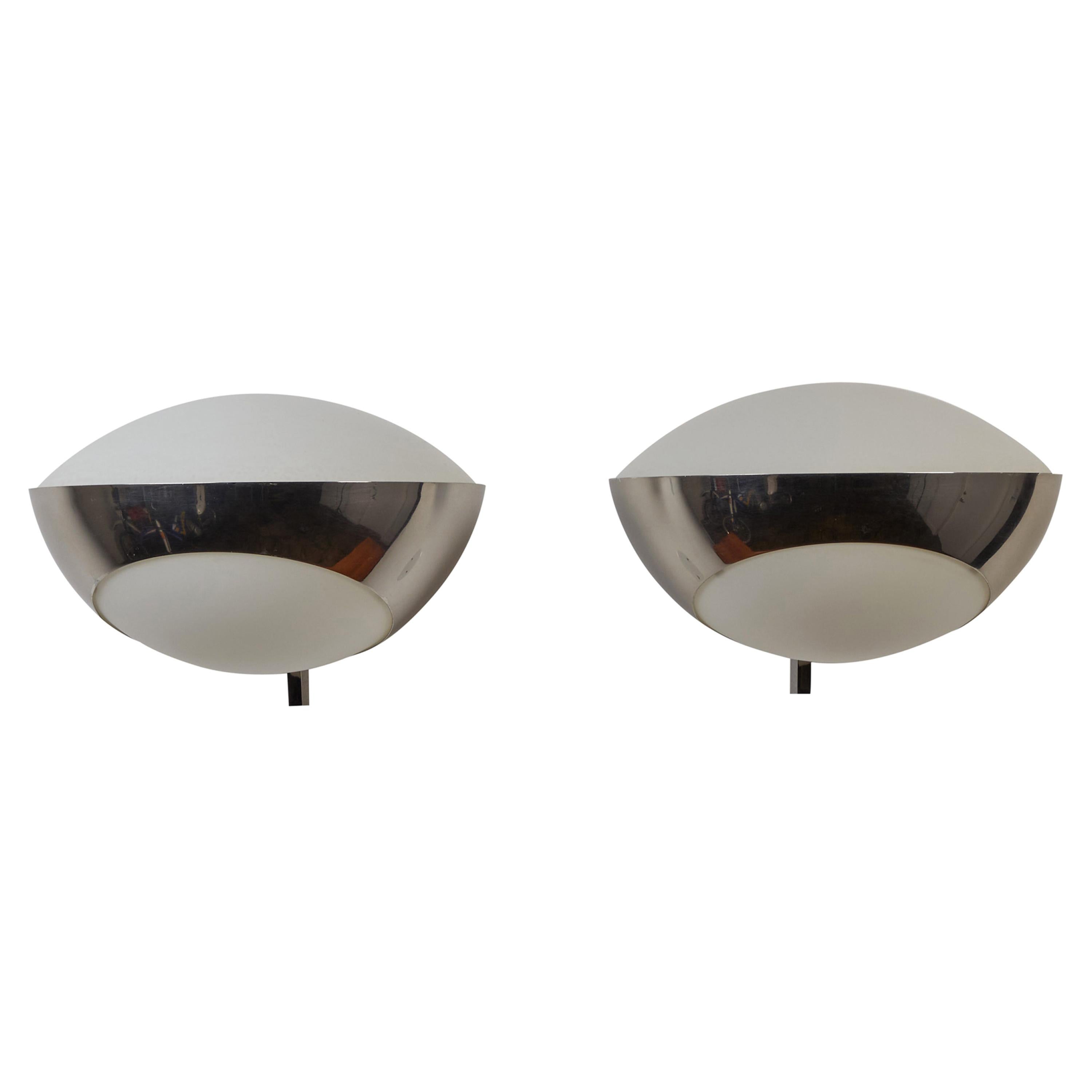 Pair of Model No. 1963 Sconces by Max Ingrand for Fontanta Arte For Sale