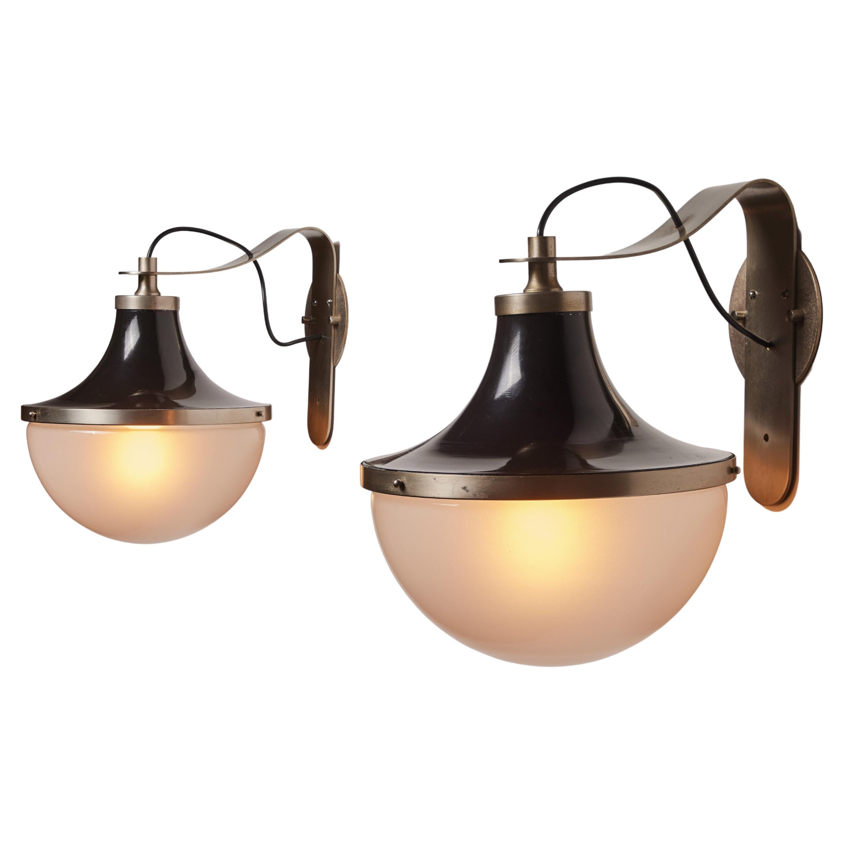Mid-Century Modern Pair of Pi Sconces by Sergio Mazza for Artemide