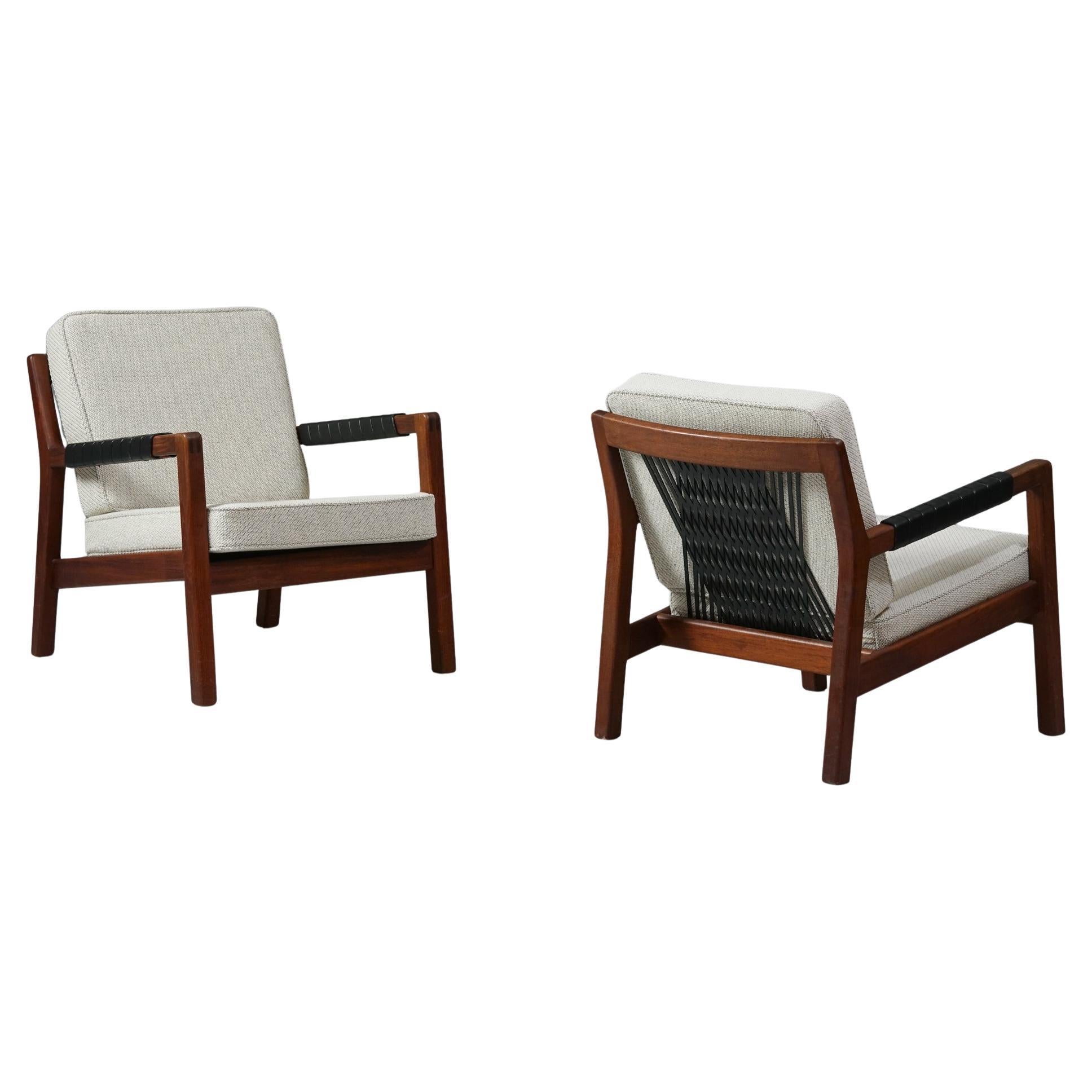 Pair of Model Rialto Armchairs, Hiort af Ornäs, Puunveisto Oy, 1950/1960s