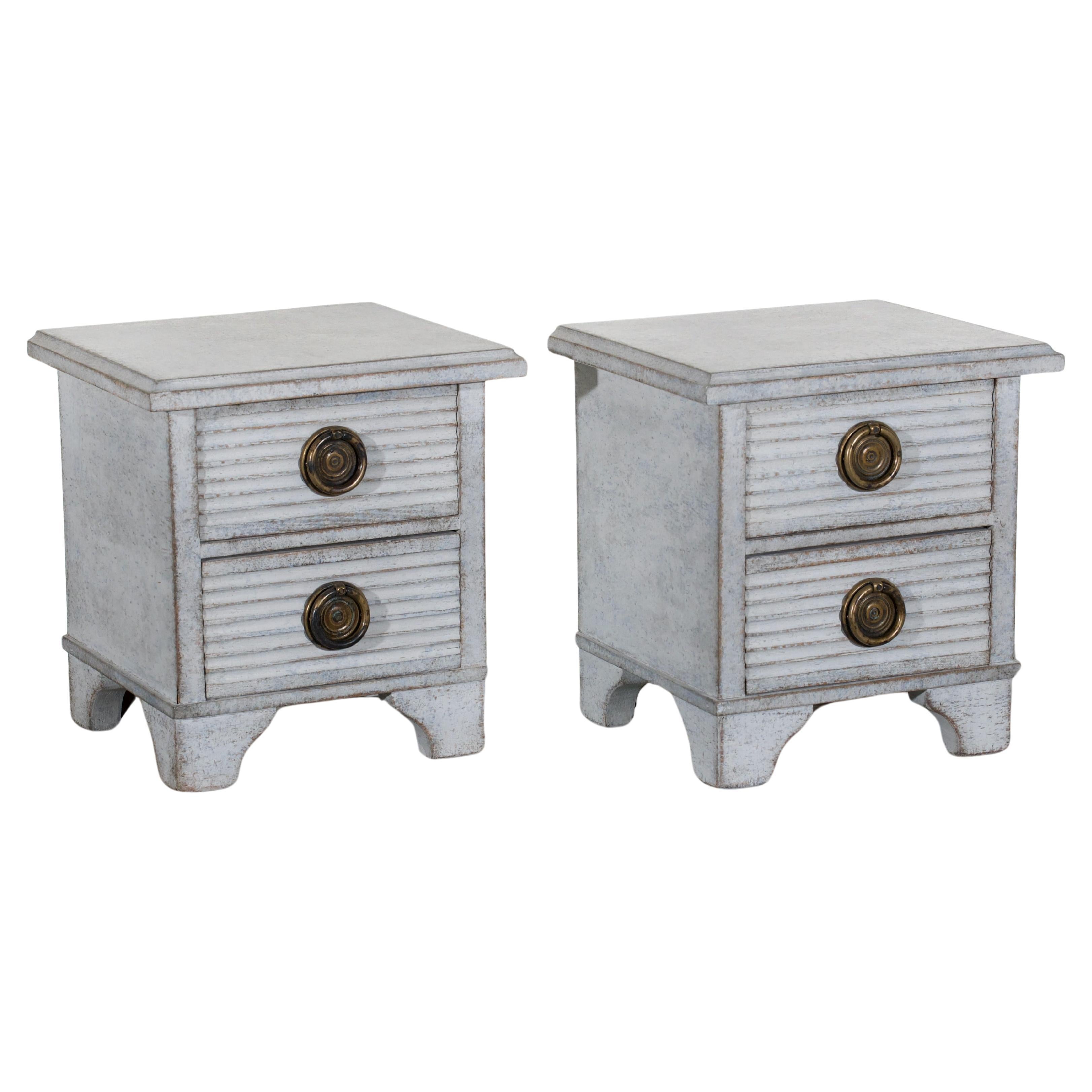 Pair of model-sized chest, 19th C. For Sale