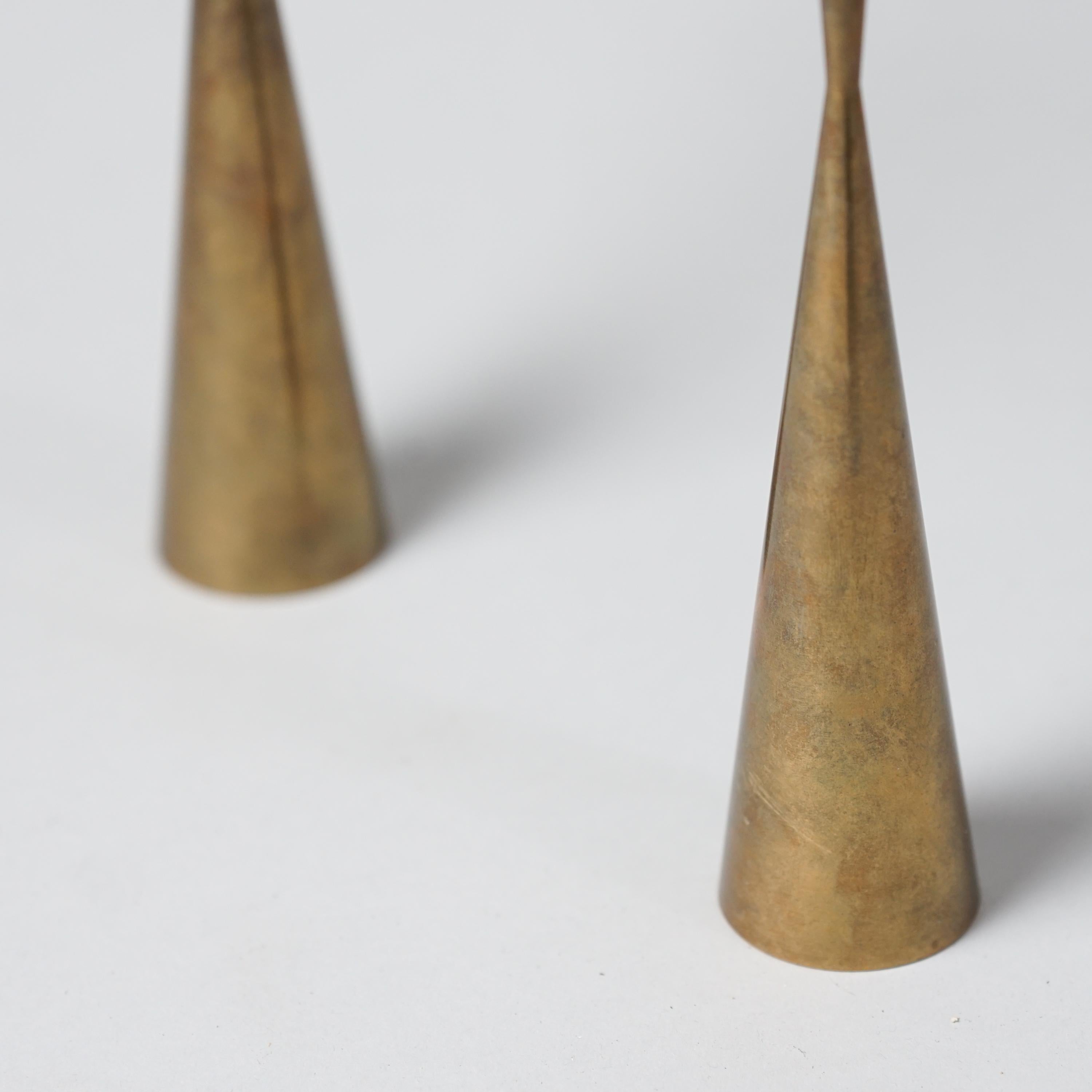 20th Century Pair of Model TW 189 Candlesticks, Tapio Wirkkala, Kultakeskus OY, 1970s