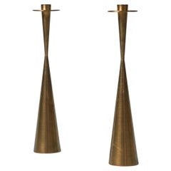 Pair of Model TW 189 Candlesticks, Tapio Wirkkala, Kultakeskus OY, 1970s