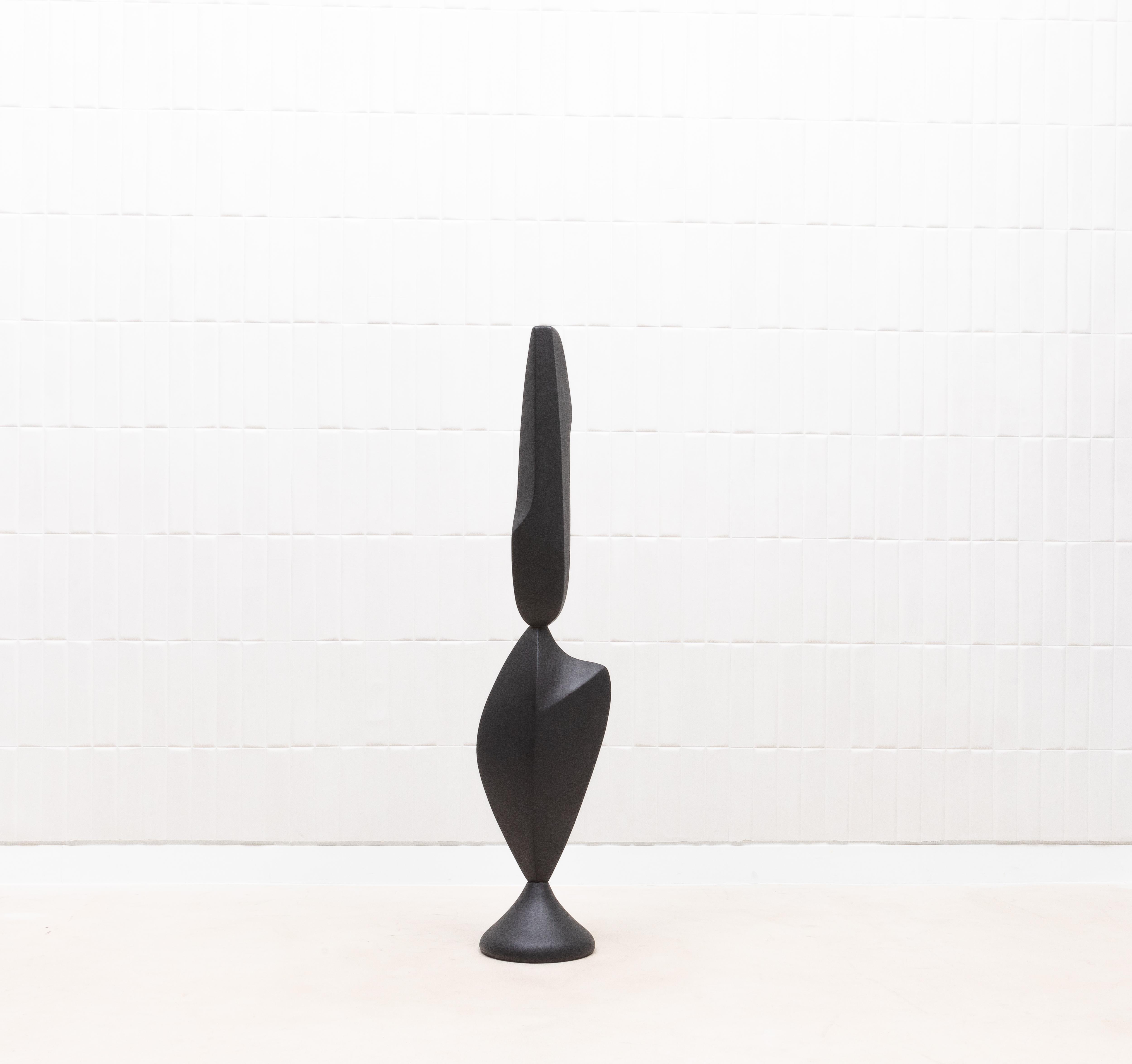 Coppia di sculture astratte moderne XL in Oak di Patrick Coard Paris in vendita 6